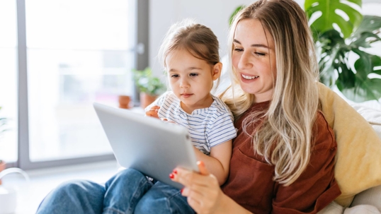 A mother and her daughter