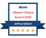 Avvo Clients' Choice Award 2022 - Jeffrey Gilbert