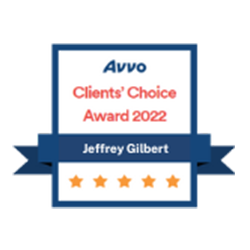Avvo Clients' Choice Award 2022 - Jeffrey Gilbert